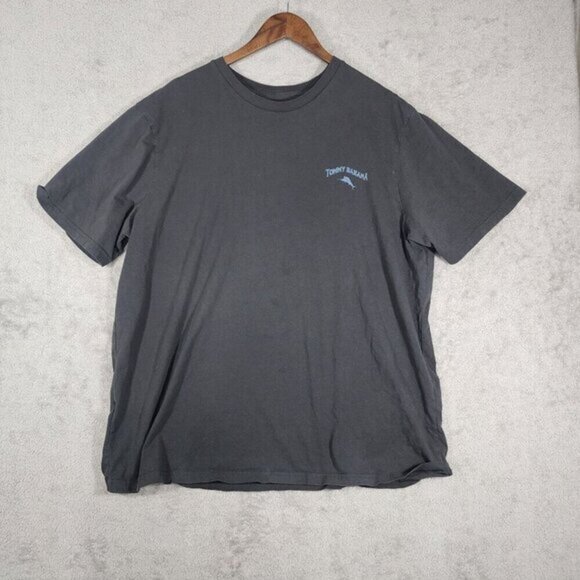 Tommy Bahama Relaxed XXL Nice Leg Wine bottle Graphic T-Shirt Gray - Picture 2 of 6